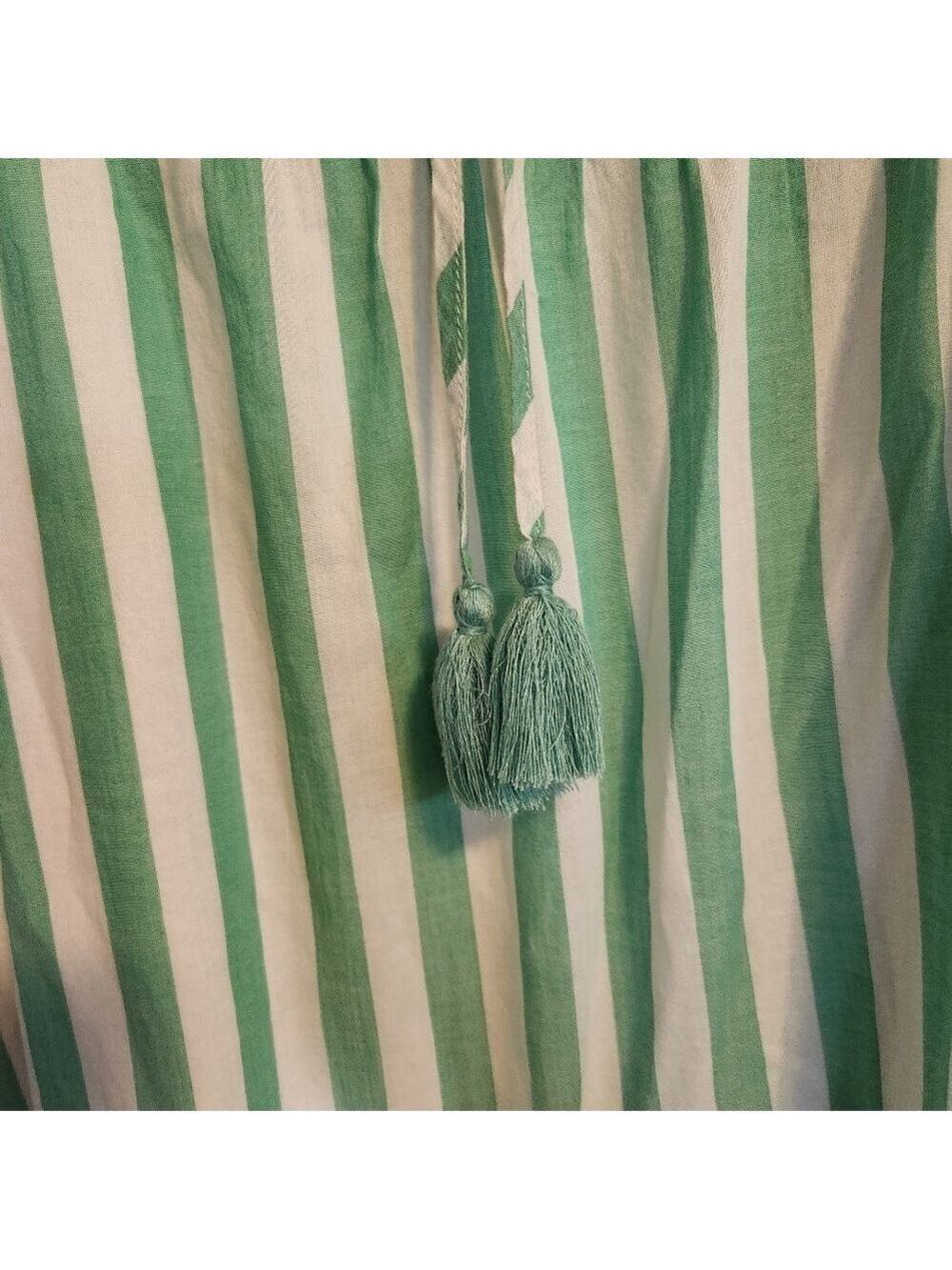 J. CREW RUFFLE TIERED DRESS COVER-UP STRIPE SIZE SMALL ADJUSTABLE STRAPS - Picture 9 of 12